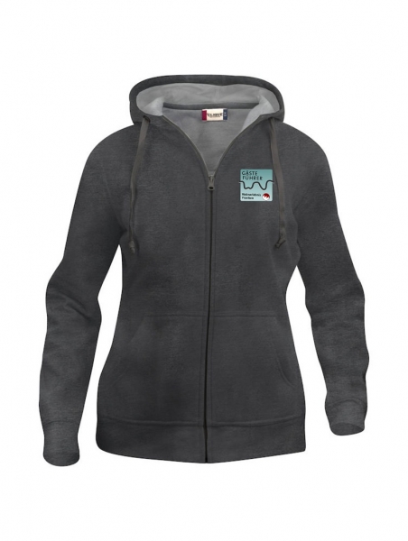 Damen Basic Hoodyjacke inkl.  Logo